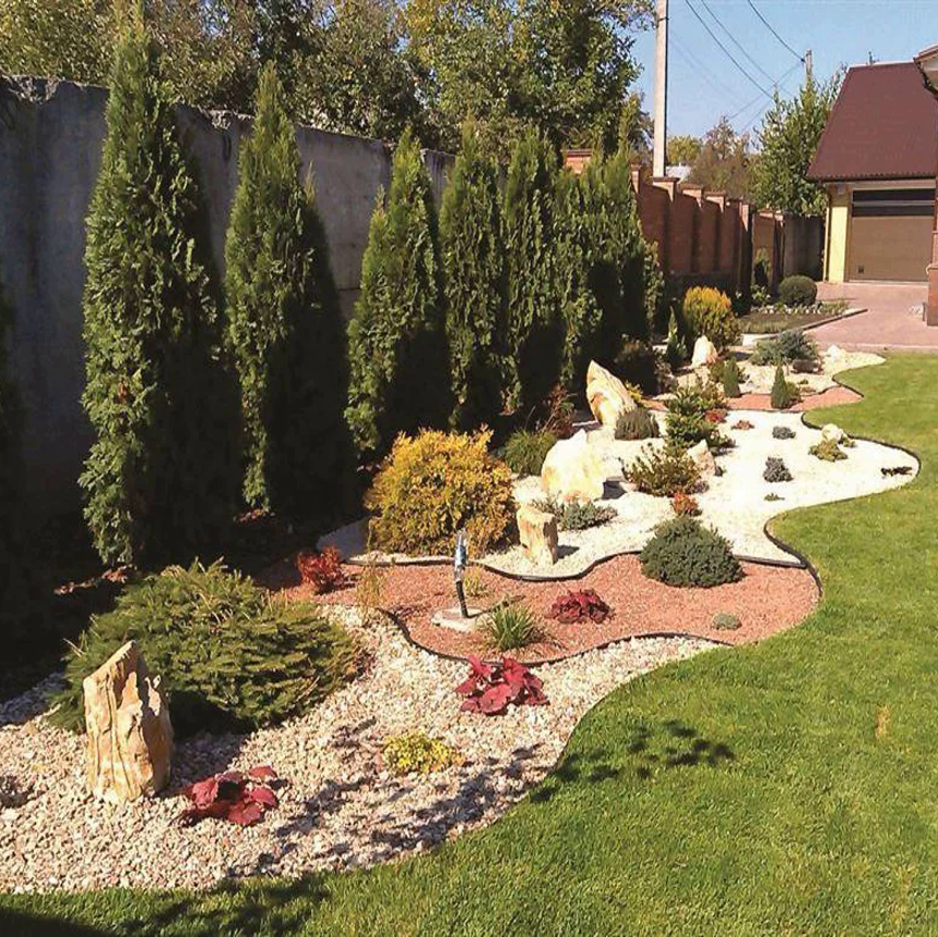 Бордюрная лента "КАНТА", гибкий садовый бордюр, 10 метров (оливковый) - фото 3 - id-p153842053