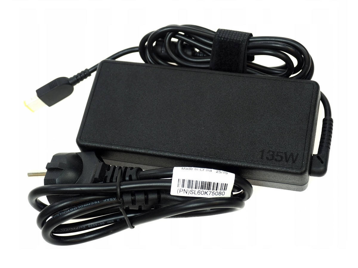 Блок питания для ноутбука Lenovo ThinkPad E560p T440p T460p T540p usb 135w 20v 6,75a с силовым кабелем - фото 1 - id-p174051701