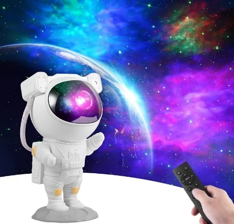 Ночник проектор игрушка Astronaut Starry Sky Projector с пультом ДУ +подарок - фото 3 - id-p203726983