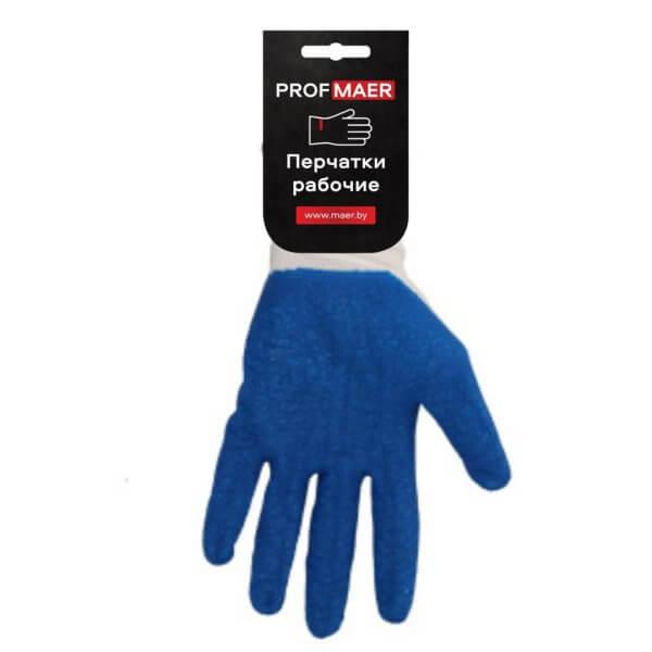 Перчатки рабочие PROTECT2U BLUE LINE R7 (с ярлыкодержателем//PROFMAER)