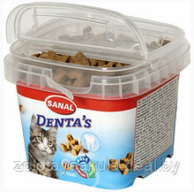 SANAL Denta's для кошек подушечки для зубов 75гр