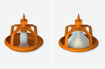 Чашечная кормушка MultiPan 395 для уток и индеек Big Dutcman, фото 2