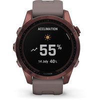 Умные часы Garmin Fenix 7S Sapphire Solar 42 мм (темно-бронзовый титан/сланцевый) - фото 4 - id-p189345964