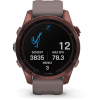 Умные часы Garmin Fenix 7S Sapphire Solar 42 мм (темно-бронзовый титан/сланцевый) - фото 5 - id-p189345964