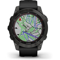 Умные часы Garmin Fenix 7 Sapphire Solar 47 мм (серый карбон/черный) - фото 4 - id-p189345961