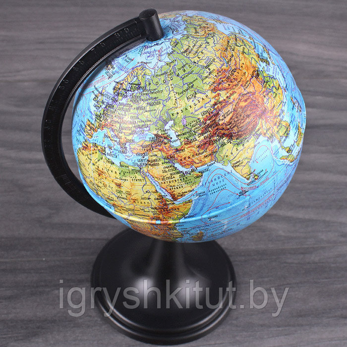Глобус физический, диаметр 12 см, на круглой подставке - фото 2 - id-p203750666