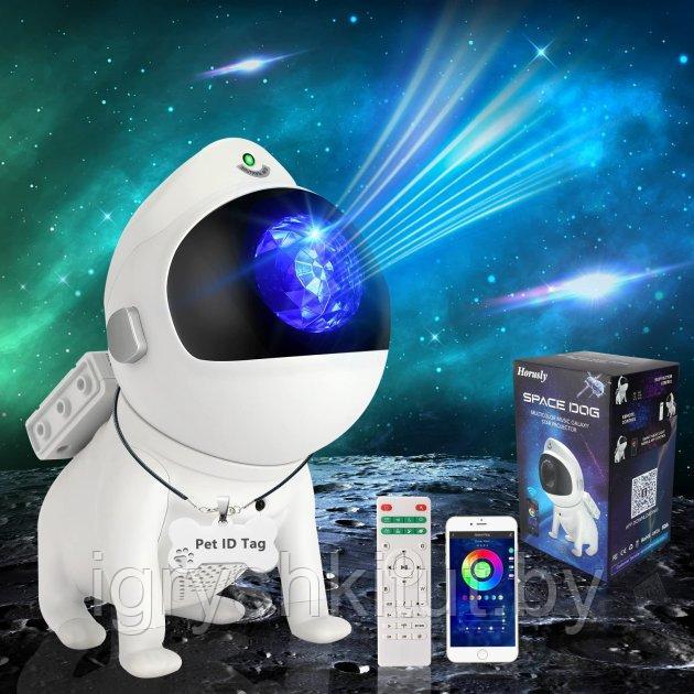 Лазерный проектор-ночник Космический пес с музыкой, 21 цвет, с Bluetooth - фото 2 - id-p203757404