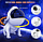 Лазерный проектор-ночник Космический пес с музыкой, 21 цвет, с Bluetooth, фото 9