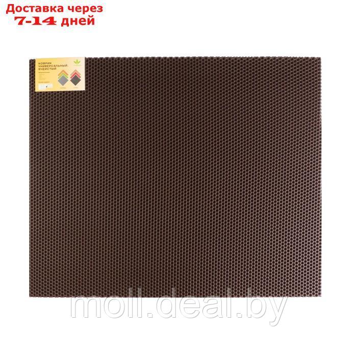 Коврик eva универсальный Eco-cover, Соты 67 х 82 см, коричневый - фото 1 - id-p203696718