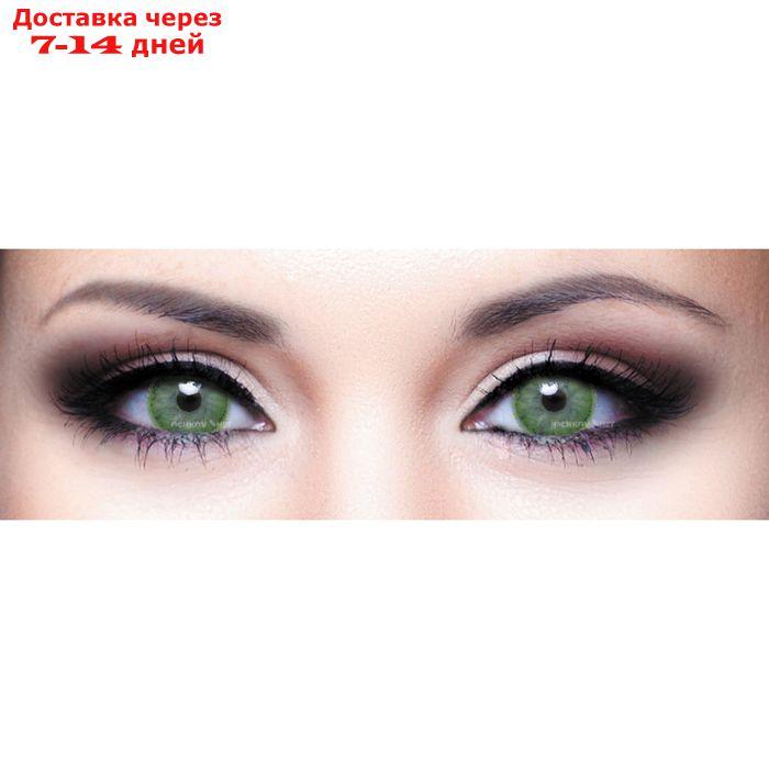 Цветные контактные линзы Adria 1Tone - Green, -9.0/8,6, в наборе 2шт - фото 2 - id-p203694398