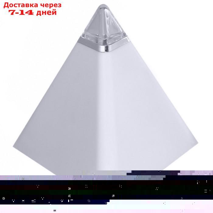 Будильник LuazON LB-05 "Пирамида", 7 цветов дисплея, термометр, подсветка, МИКС - фото 2 - id-p203359733