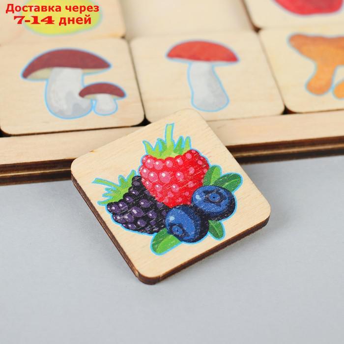 Игра развивающая деревянная "Овощи, фрукты, ягоды, грибы" - фото 3 - id-p203364308