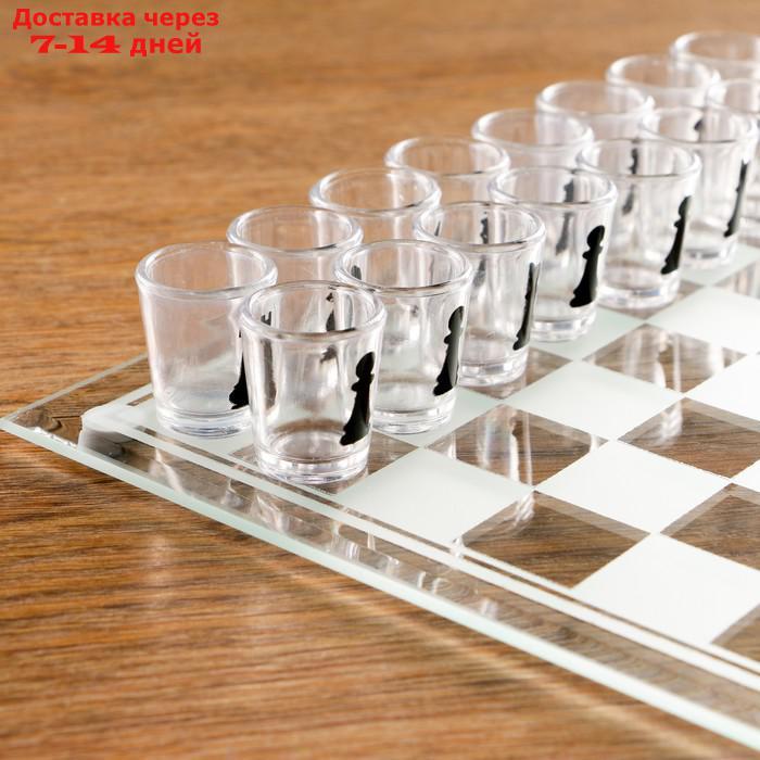 Игра "Пьяные шахматы", 32 рюмки, поле 25х25 см, микс - фото 2 - id-p203387456