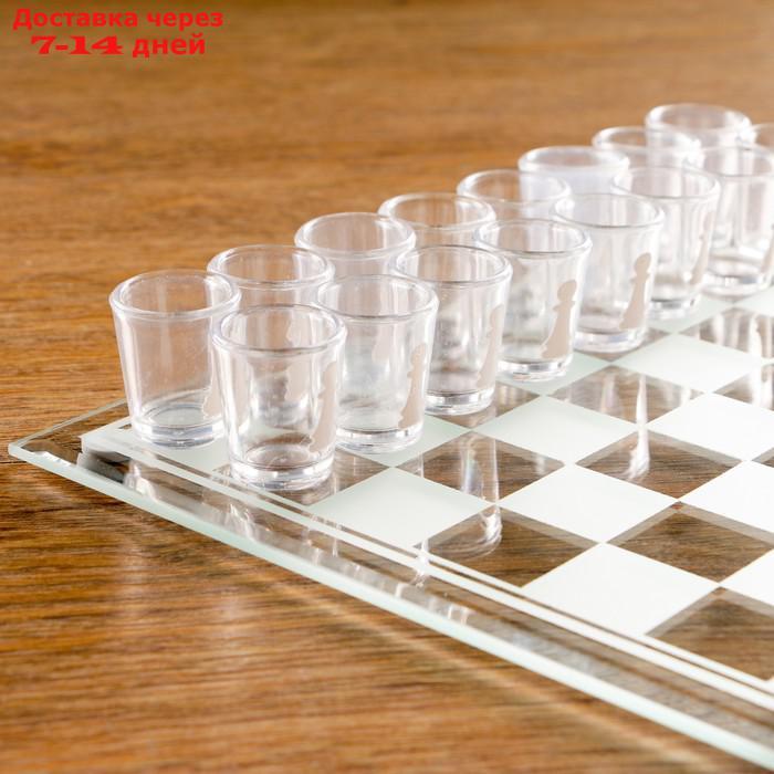 Игра "Пьяные шахматы", 32 рюмки, поле 25х25 см, микс - фото 3 - id-p203387456