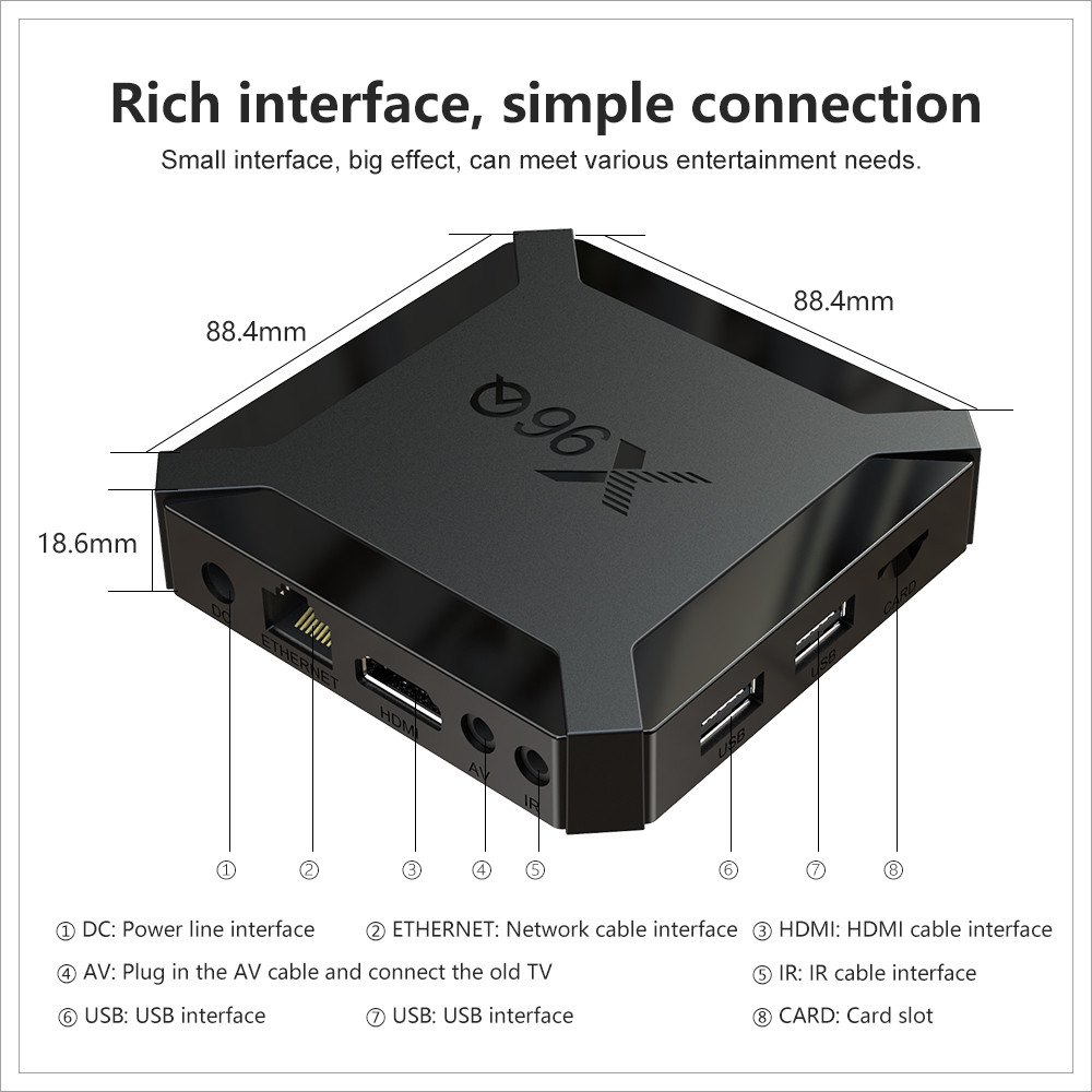 Смарт ТВ приставка X96Q H313 1G + 8G андроид TV Box - фото 4 - id-p203762185
