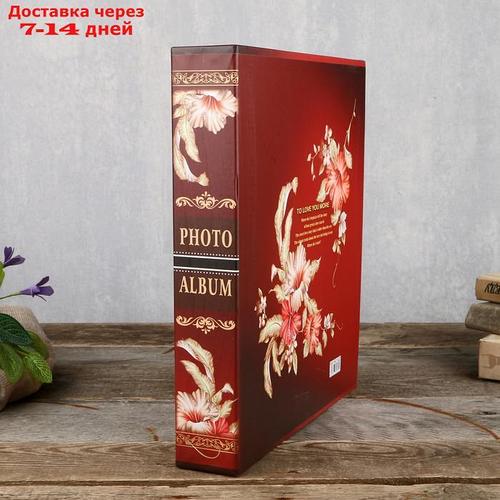 Фотоальбом на 500 фото 10х15 см "Розы/Лилии" в коробке МИКС 33,5х30х5,5 см