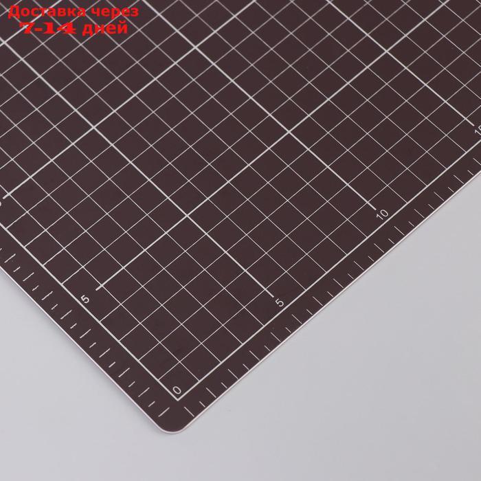 Резиновый мат двухсторонний для творчества А4 белый с чёрным 22х30х0,3 см - фото 2 - id-p203389721