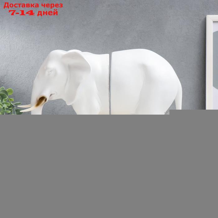 Держатель для книг "Белый слон" набор из 2 шт 35х11х25 см - фото 4 - id-p203378249