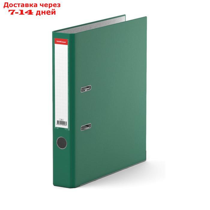 Папка-регистратор А4, 50мм "Бизнес", собранный, зелёный, картон 2мм, вместимость 350 листов - фото 4 - id-p203378632