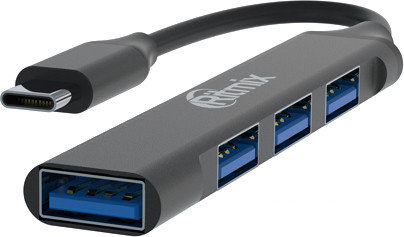 USB-хаб Ritmix CR-4401 Metal, фото 2