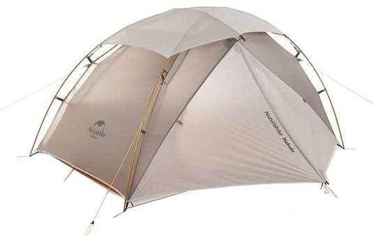 Треккинговая палатка Naturehike Nebula 2 Ultralight NH19ZP011 (20D, серый), фото 2
