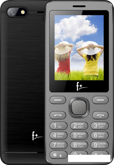 Кнопочный телефон F+ S240 (темно-серый) - фото 1 - id-p202718947