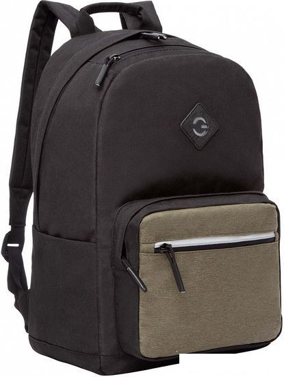 Городской рюкзак Grizzly RQL-218-2 (черный/хаки)