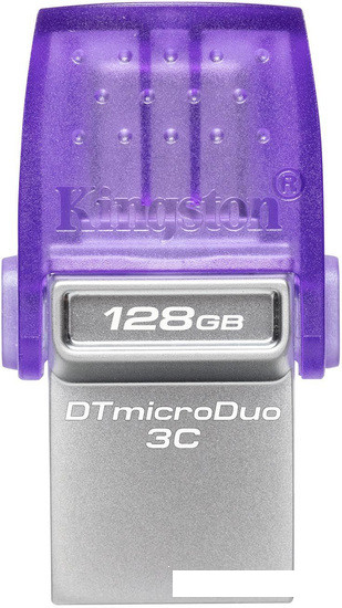 USB Flash Kingston DataTraveler MicroDuo 3C USB 3.2 Gen 1 128GB - фото 1 - id-p184905170