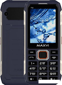 Кнопочный телефон Maxvi T12 (синий)