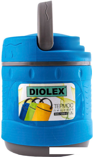 Термос для еды Diolex DXС-1200-2 1.2л (синий) - фото 1 - id-p202719237