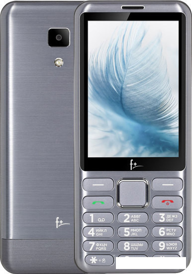 Кнопочный телефон F+ S350 (светло-серый)