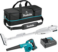 Makita CLX 245 SAX1 (пылесос, воздуходувка, 2 АКБ, сумка)