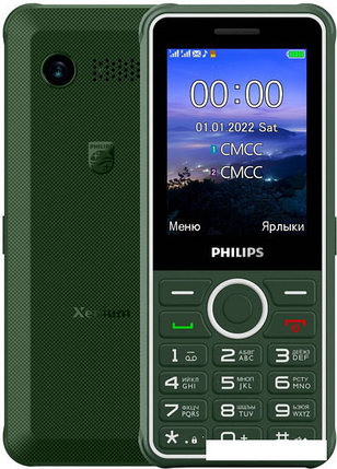 Кнопочный телефон Philips Xenium E2301 (зеленый), фото 2