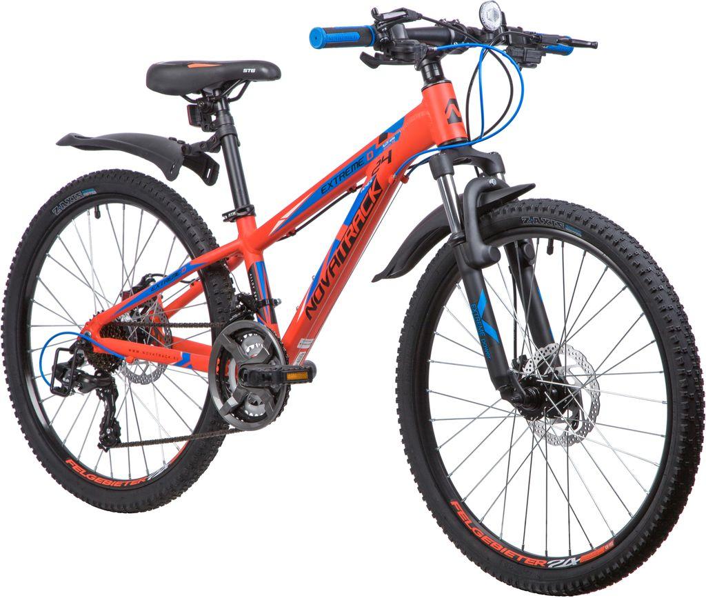 Велосипед NOVATRACK 24 quot; EXTREME 21.D alloy, алюм.рама 11 quot;, оранжевый, 21-скор, TY300/TS38/TZ500, - фото 3 - id-p203775468