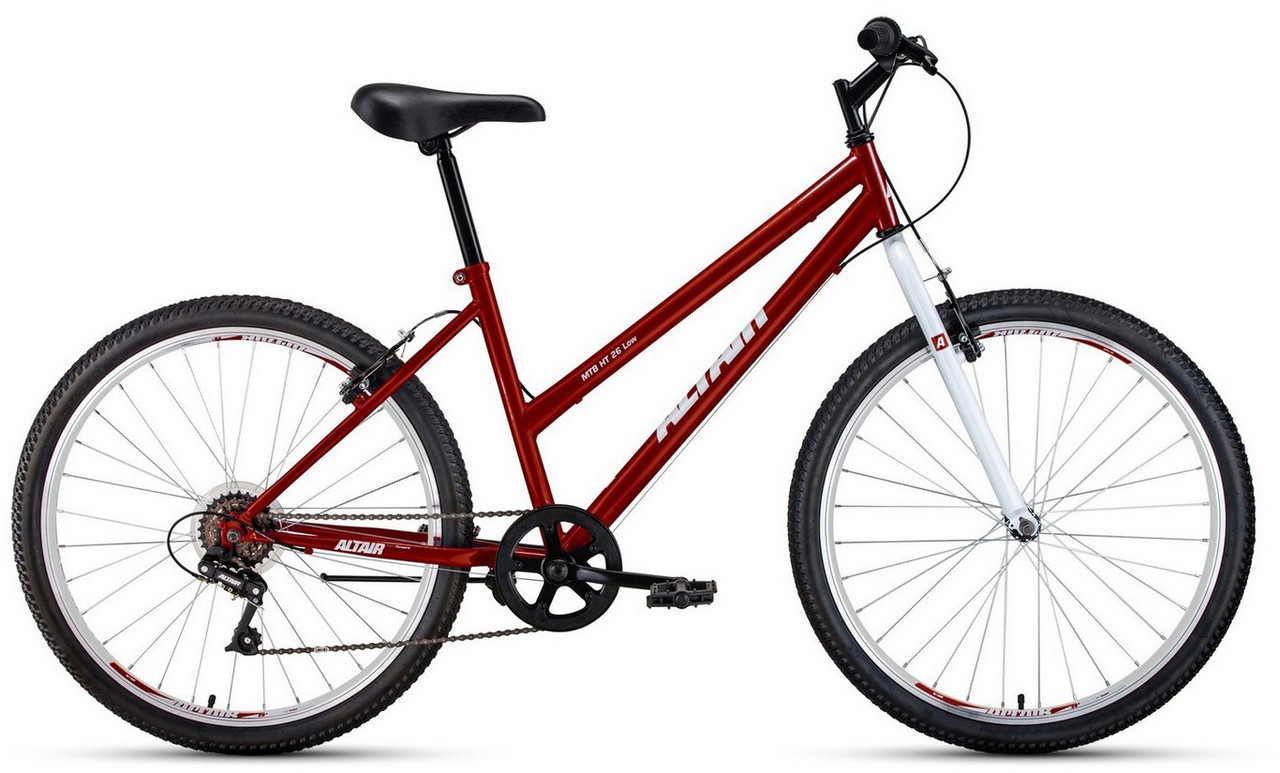 Горный велосипед хардтейл Altair ALTAIR MTB HT 26 low (15 quot; рост) красный/белый 2022 год (RBK22AL26120) - фото 1 - id-p203141964