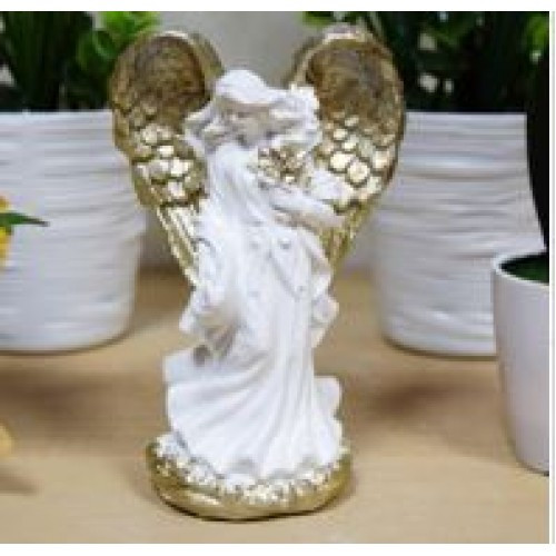 Статуэтка ангел малый венерка белый/золото,14см.,арт.дс-372 - фото 1 - id-p203776196
