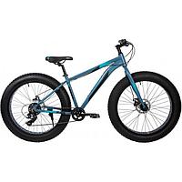 Горный велосипед (хардтейл) Велосипед FOXX BUFFALO 26" FATBIKE синий, алюминий, размер 17"