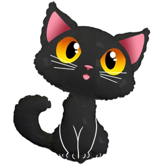 Шар фольгированный 36" «Кот чёрный»