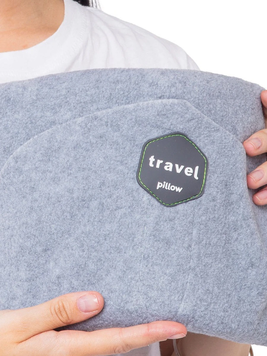 Шарф-подушка для поездок и путешествий Travel Pillow (темно-серый) - фото 4 - id-p203780005