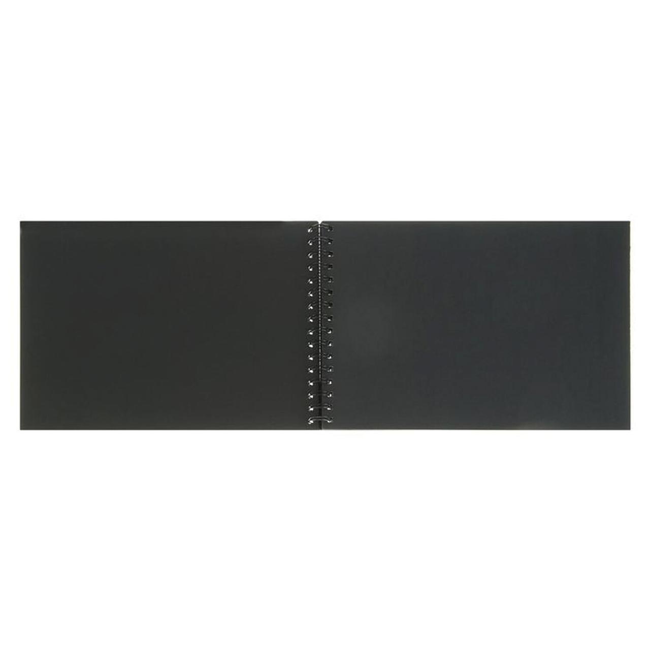 Блокнот для эскизов (скетчбук) на гребне «Лилия Холдинг» А4 (210*297 мм), 40 л., бумага черная тонированная, - фото 1 - id-p203780158