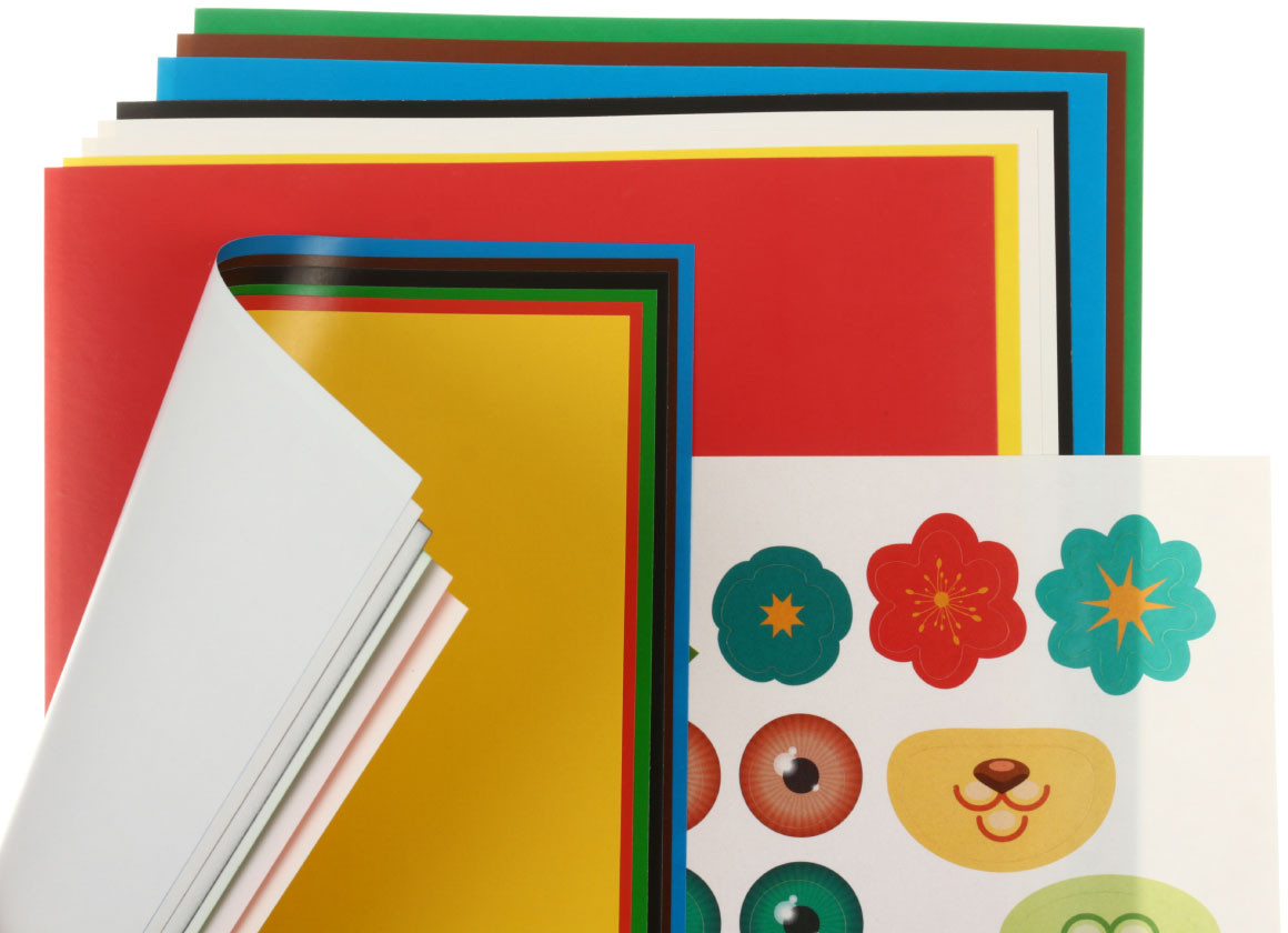 Набор картона и цветной бумаги А4 «Канц-Эксмо» 6 цветов, 6 л., «Игры котят» - фото 1 - id-p203780597