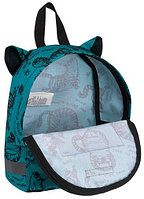 Рюкзак ErichKrause EasyLine Mini Animals 22*25*11 см, 6 л, Zen Cats, Turquoise