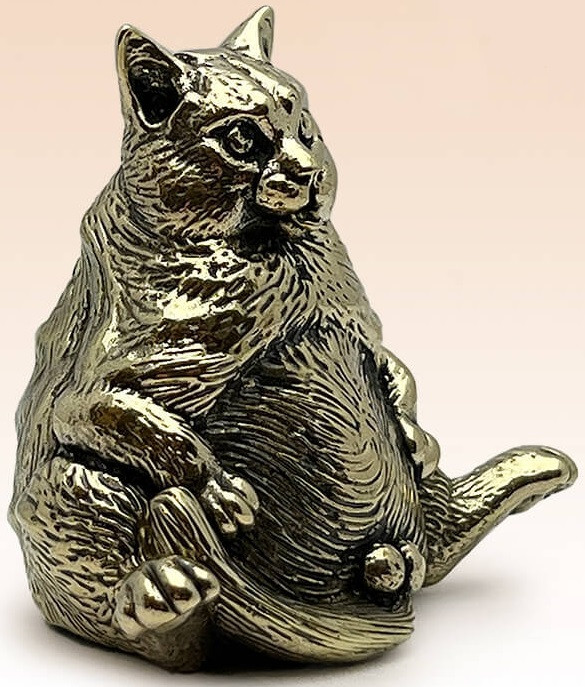 Колокольчик коллекционный BronzaMania «Кот с бубенцами»