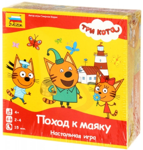 Игра-ходилка «Три кота» «Поход к маяку», 4+ - фото 1 - id-p203780372