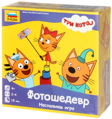 Игра настольная «Три кота» «Фотошедевр», 4+