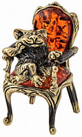 Сувенир «СувенирАрт» «Кот в кресле» (коньячный)