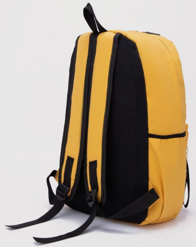 Рюкзак молодежный «Киска» 29*16*42 см, желтый - фото 2 - id-p203781092