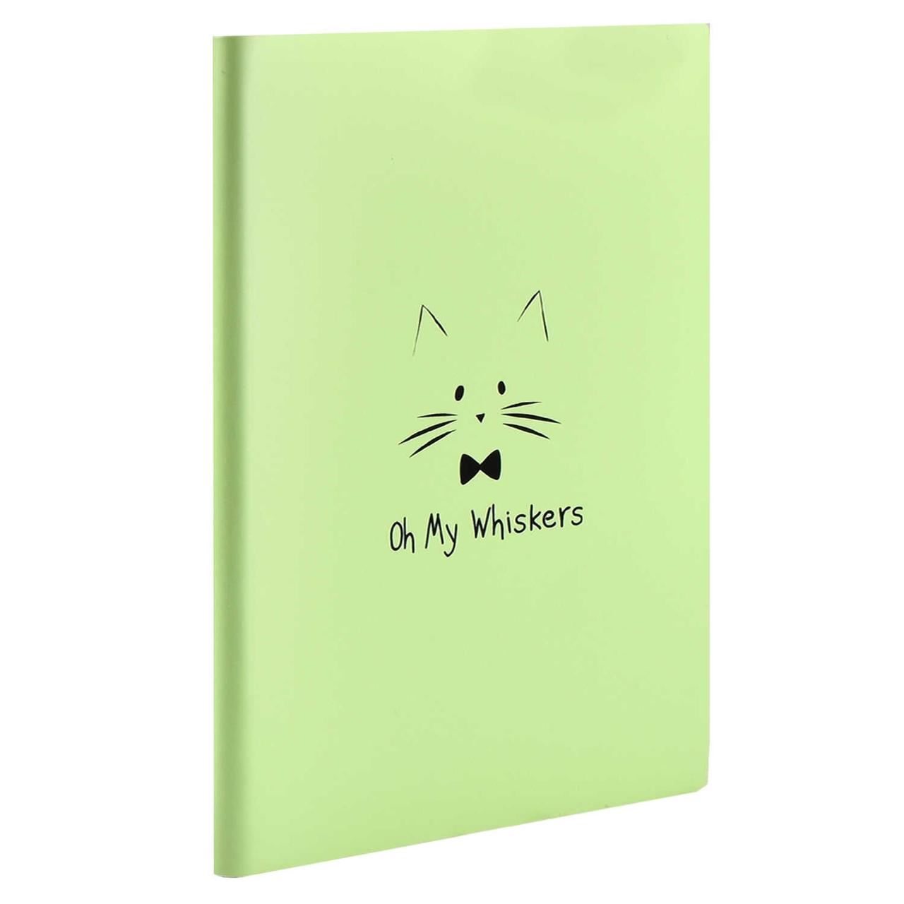 Книжка записная «Кот. Oh My Whiskers» А6+ 135*188 мм, 56 л., линия - фото 2 - id-p203781190