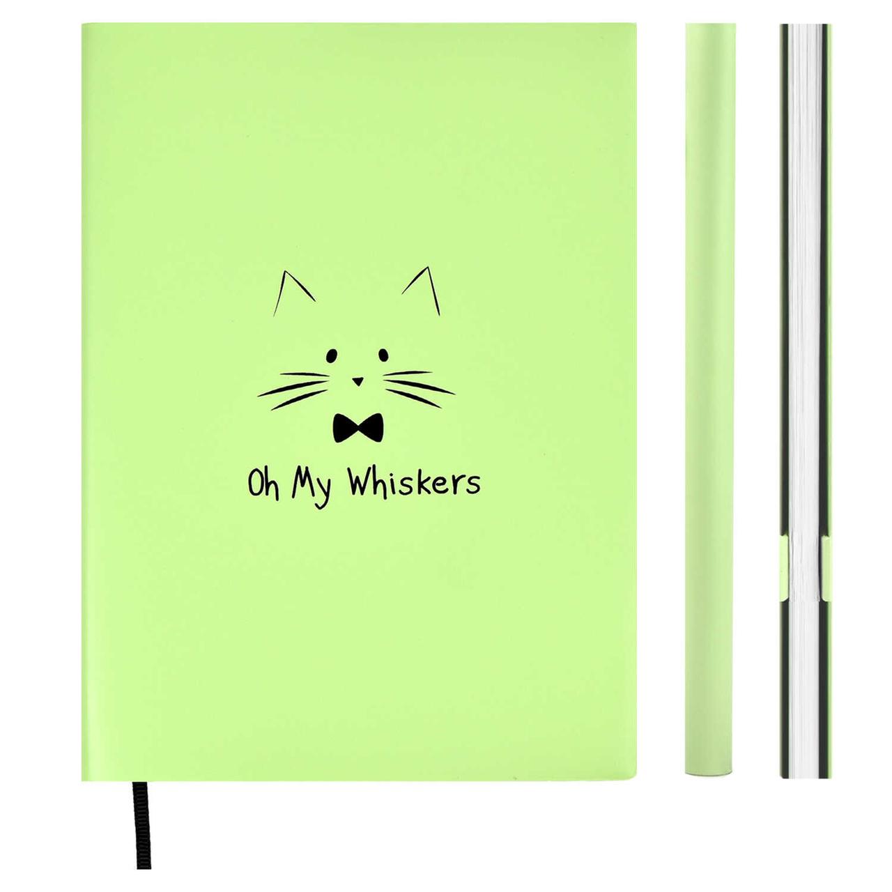 Книжка записная «Кот. Oh My Whiskers» А6+ 135*188 мм, 56 л., линия - фото 3 - id-p203781190