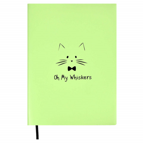 Книжка записная «Кот. Oh My Whiskers» А6+ 135*188 мм, 56 л., линия - фото 7 - id-p203781190